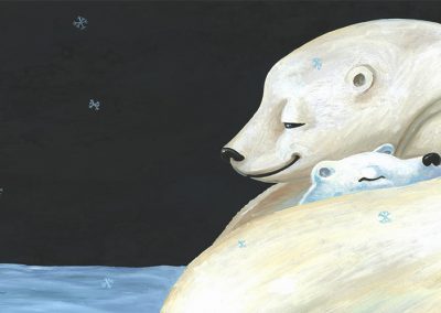 ours livre jeunesse calin illustration | Tiphaine Boilet illustratrice Nantaise illustration ours polaire