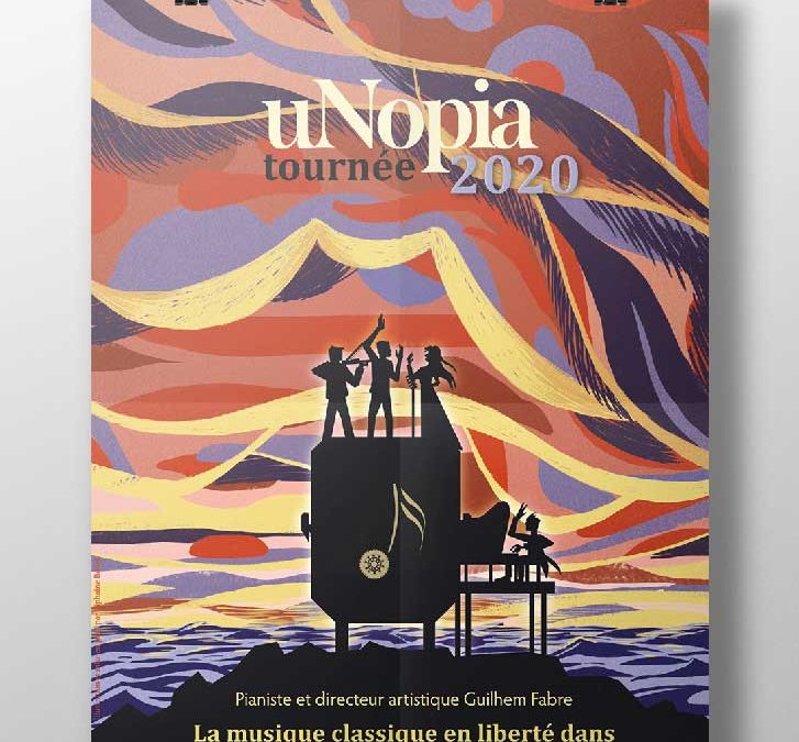affiche illustration unopia 2020 concert Tiphaine Boilet illustrateur Nantes