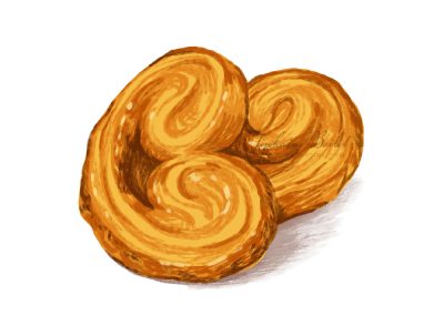 dessin de pâtisserie illustration gâteau palmier Tiphaine Boilet illustrateur Nantes