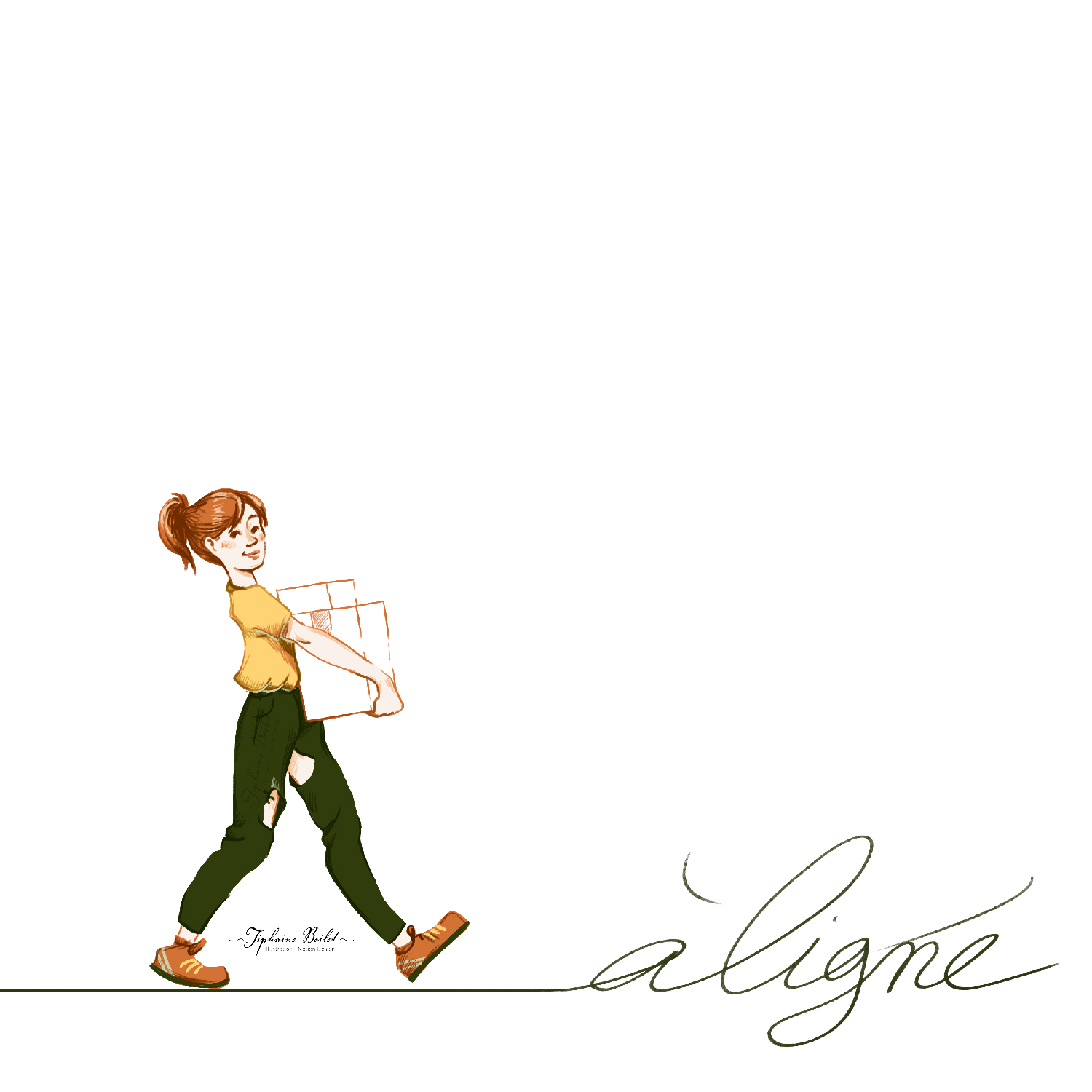Nantes à Ligné déménagement illustration motion design Tiphaine Boilet