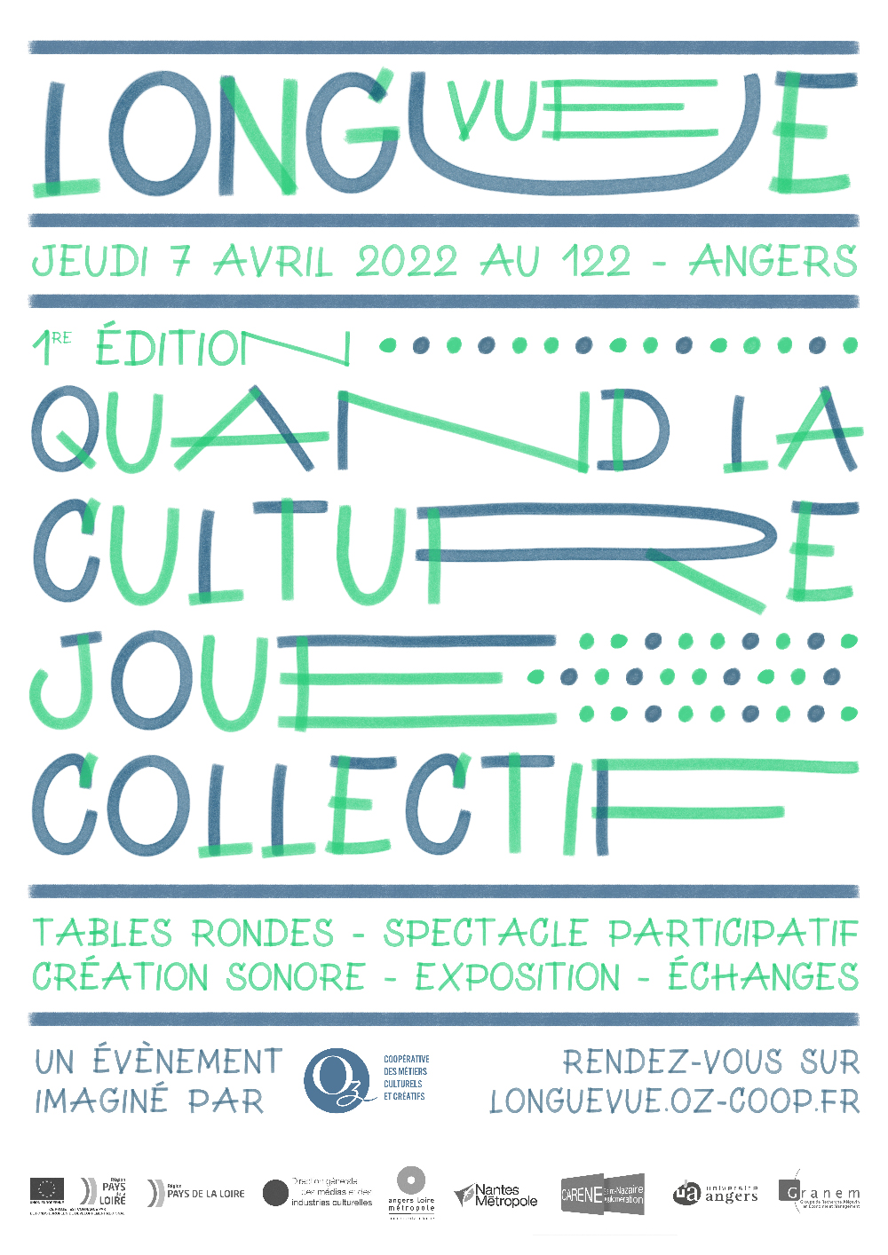 Longue vue événement entrepreneur salarié coopérative oz Tiphaine Boilet motion designer freelance Nantes Angers