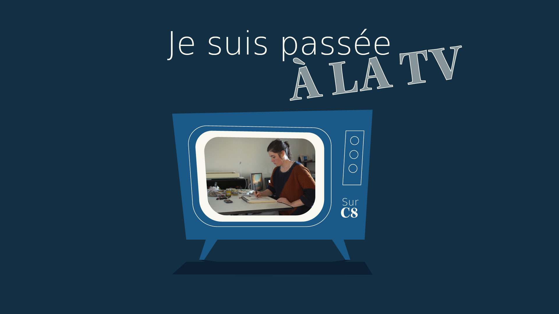 INterview C8 J.O.B métier illustrateur Tiphaine Boilet illustratrice freelance Nantes