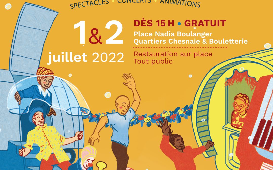 illustration affiche festival Tintamarre et Charivari 2022 Tiphaine Boilet illustratrice Angers Nantes