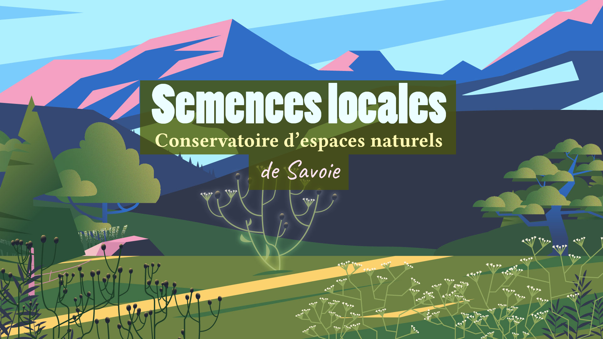 Motion design illustration CEN Conservatoire d'espaces naturels Savoie Semences locales TIphaine Boilet Motion designer freelance Nantes
