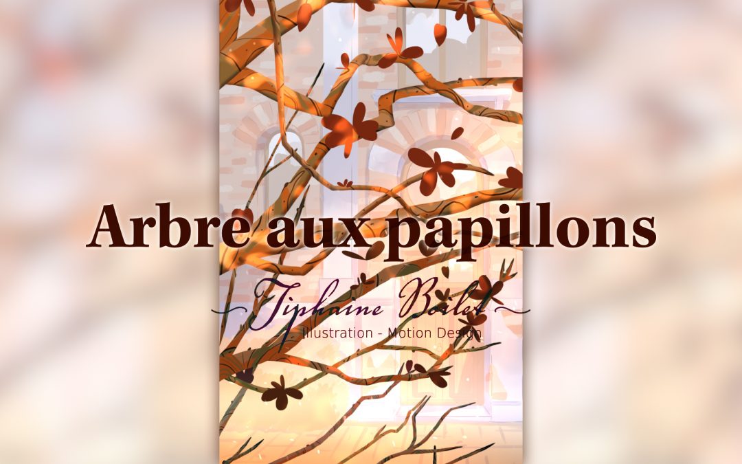 animation fleur papillon arbre en automne Tiphaine Boilet motion designer Nantes Angers