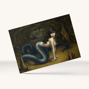 femme serpent illustration carte Tiphaine Boilet illustratrice Nantes