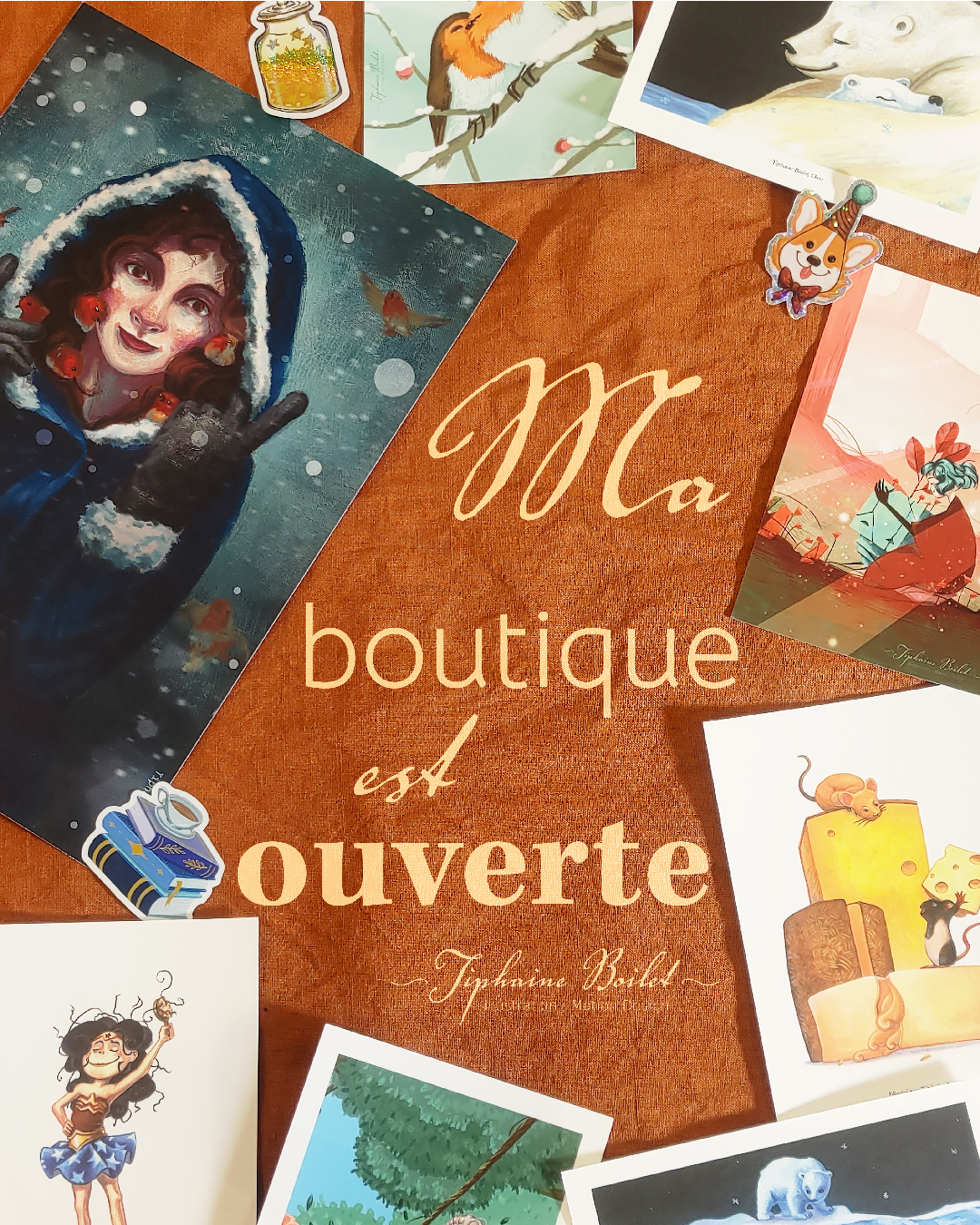 ouverture boutique ouverte Tiphaine Boilet illustratrice Nantes