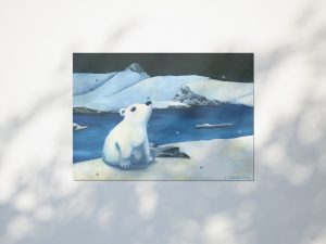 poster ourson blanc flocon banquise illustration Tiphaine Boilet illustratrice jeunesse Nantes