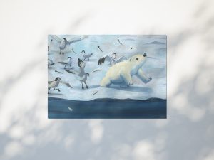 poster ourson blanc banquise sternes arctiques illustration Tiphaine Boilet illustratrice jeunesse Nantes