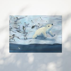 poster ourson blanc banquise sternes arctiques illustration Tiphaine Boilet illustratrice jeunesse Nantes