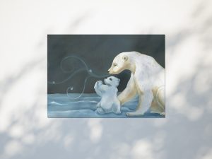poster ourson blanc banquise ours polaire illustration Tiphaine Boilet illustratrice jeunesse Nantes