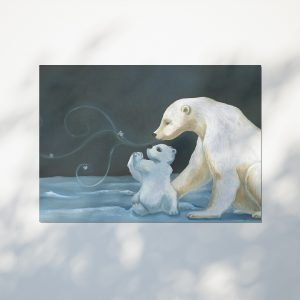 poster ourson blanc banquise ours polaire illustration Tiphaine Boilet illustratrice jeunesse Nantes
