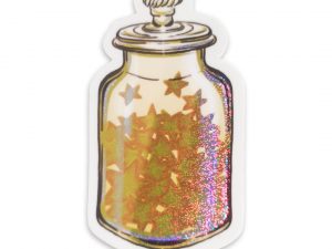 stickers étoiles dorées bonbonnière autocollant Tiphaine Boilet illustratrice Nantes