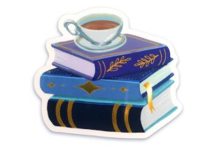 stickers livres thé pause autocollant Tiphaine Boilet illustratrice Nantes