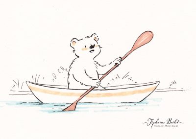 dessin ourson illustration Inktober 2024 Tiphaine Boilet illustratrice jeunesse Nantes