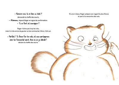 Roger le chat pas trop malin Tiphaine Boilet illustration album jeunesse illustration enfant