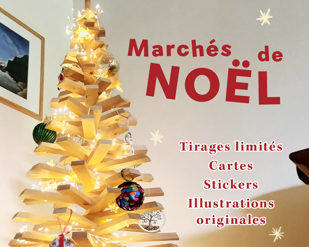 merveilleux marché de Noël ce weekend 2025 Tiphaine Boilet illustratrice Nantes Angers