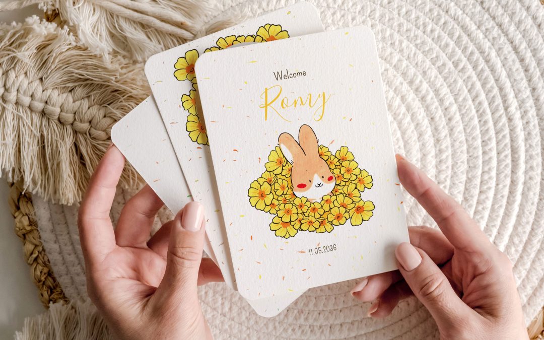 faire part naissance original faire part naissance lapin mignon dessin Tiphaine Boilet illustratrice Nantes Angers